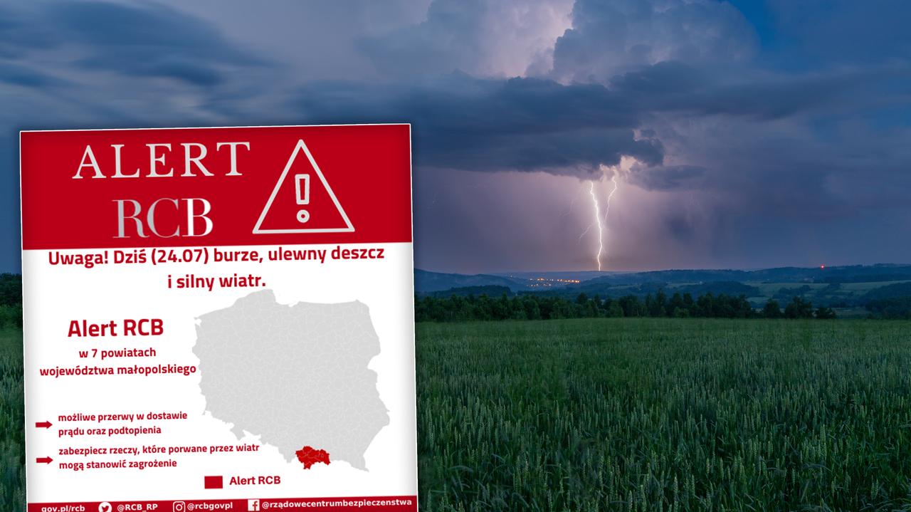 Alert RCB Znajdź bezpieczne schronienie TVN Meteo