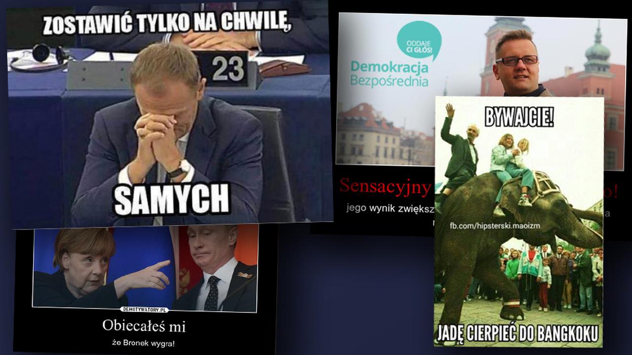 Najlepsze memy z wyborów prezydenckich TVN24