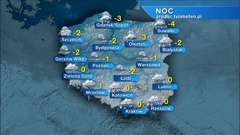 Pogoda na jutro czwartek 8 02 Nocą ściśnie miejscami mróz w dzień