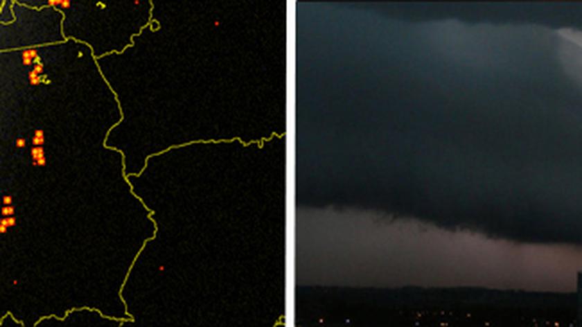 Błyskawice od świętokrzyskiego przez Warszawę po Warmię TVN Meteo