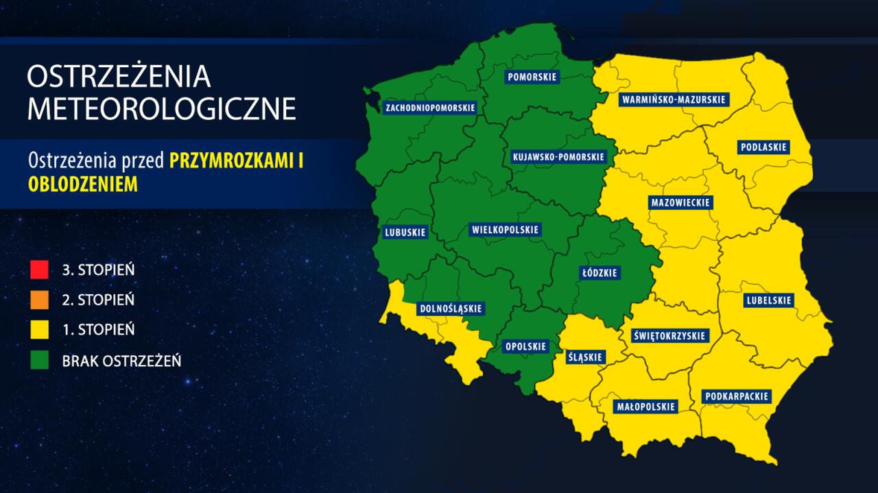 Pogoda będzie niebezpieczna Uwaga na przymrozki i oblodzenia TVN Meteo