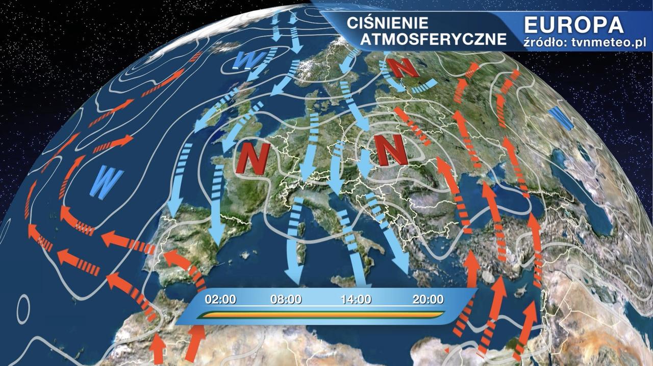 Dwie masy powietrza zderzają się nad Polską TVN Meteo