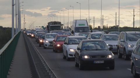 Kolizja Na Mo Cie P Nocnym Korki Tvn Warszawa