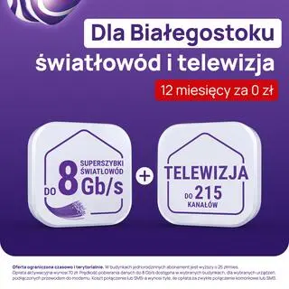 Superszybki światłowód i rozrywka na długie wieczory