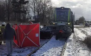 Kierowca zmarł na miejscu zdarzenia