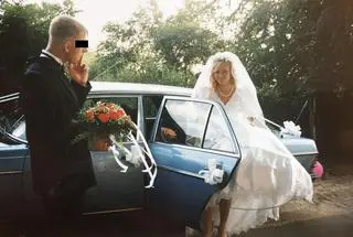 Joanna Gibner w dniu ślubu