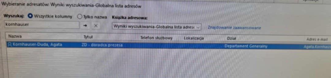 Agata Kornhauser-Duda w bazie NBP