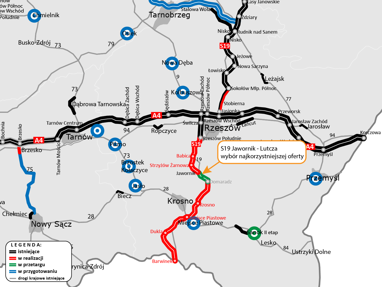 GDDKiA wybrała ofertę na budowę S19 Jawornik – Lutcza