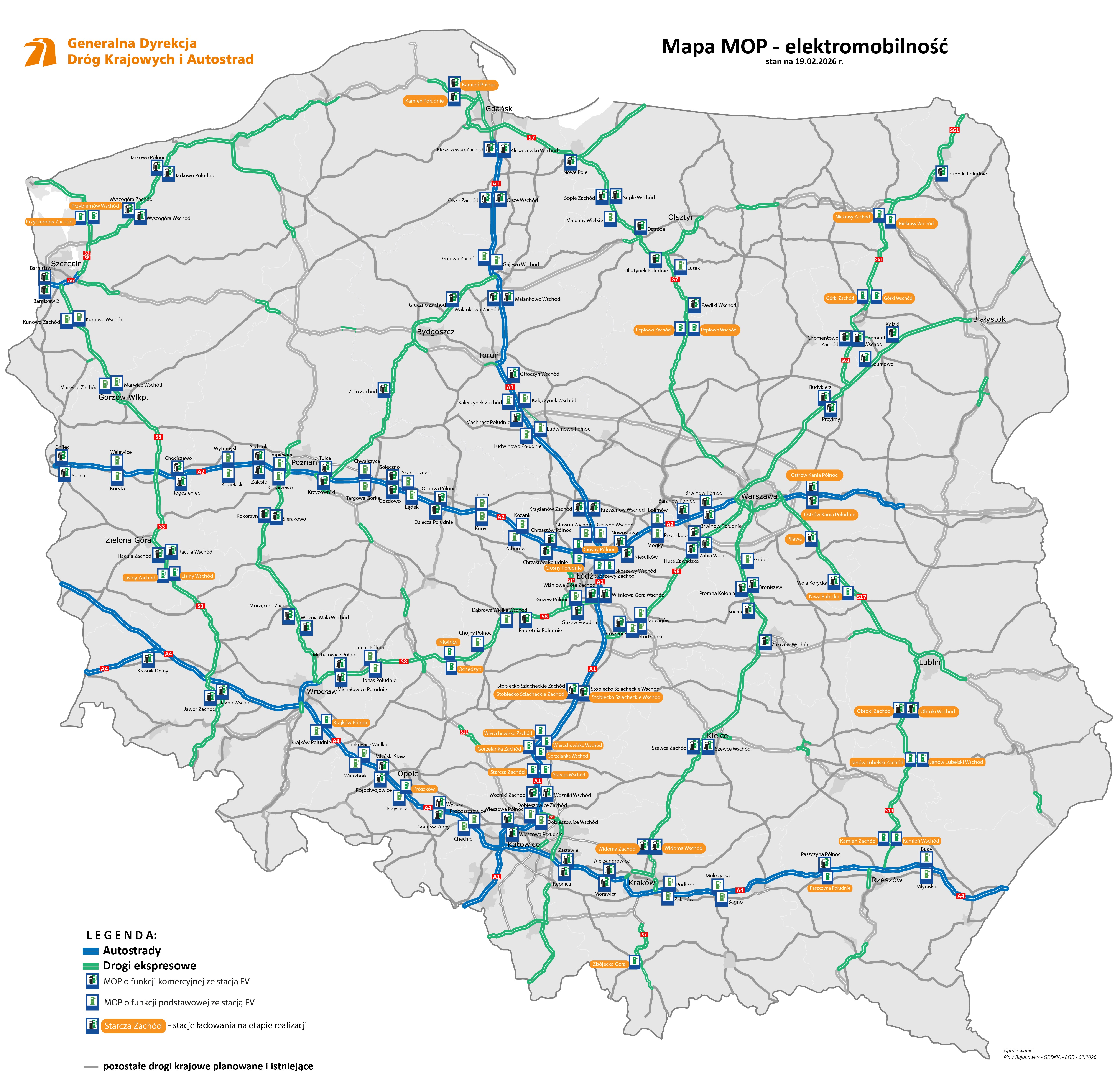 Punkty ładowania pojazdów elektrycznych