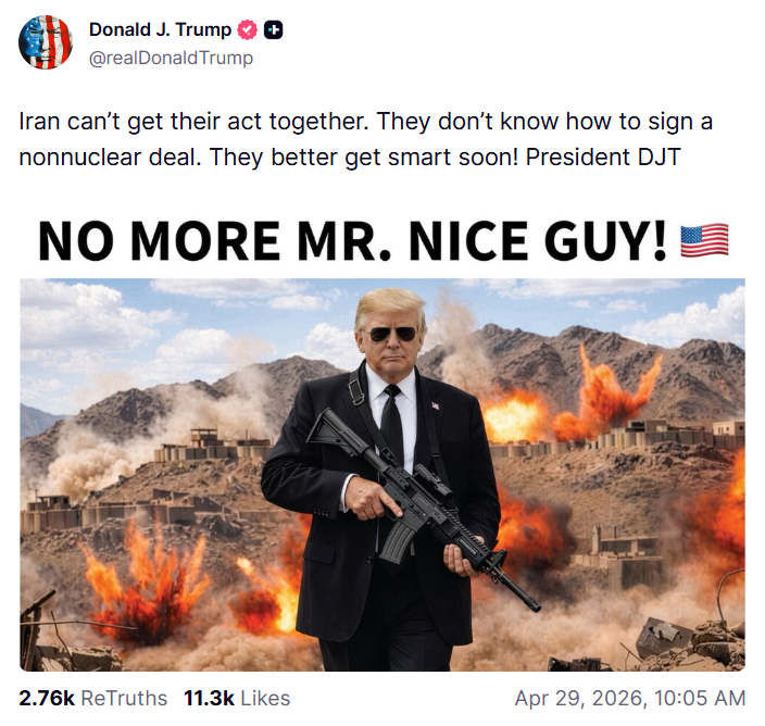 Trump o Iranie: niech się szybko opamiętają