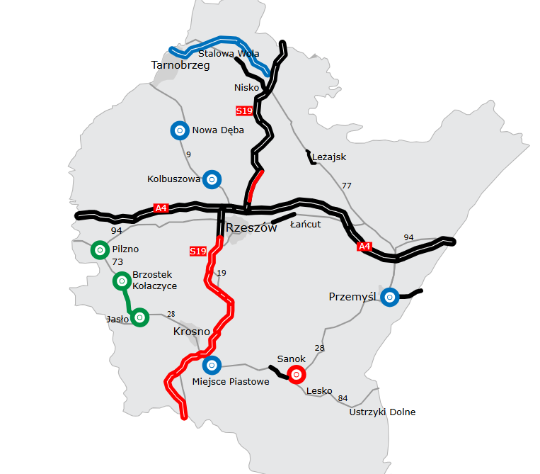 Via Carpatia w województwie podkarpackim