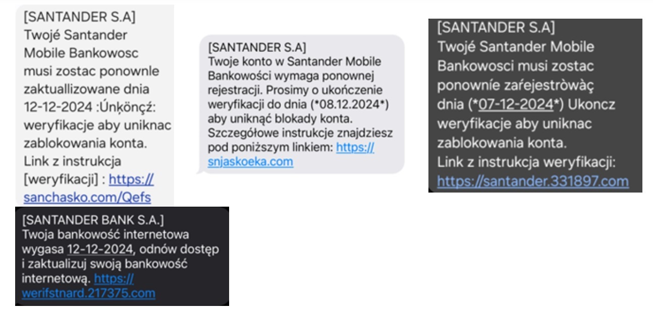 Przykładowe wiadomości