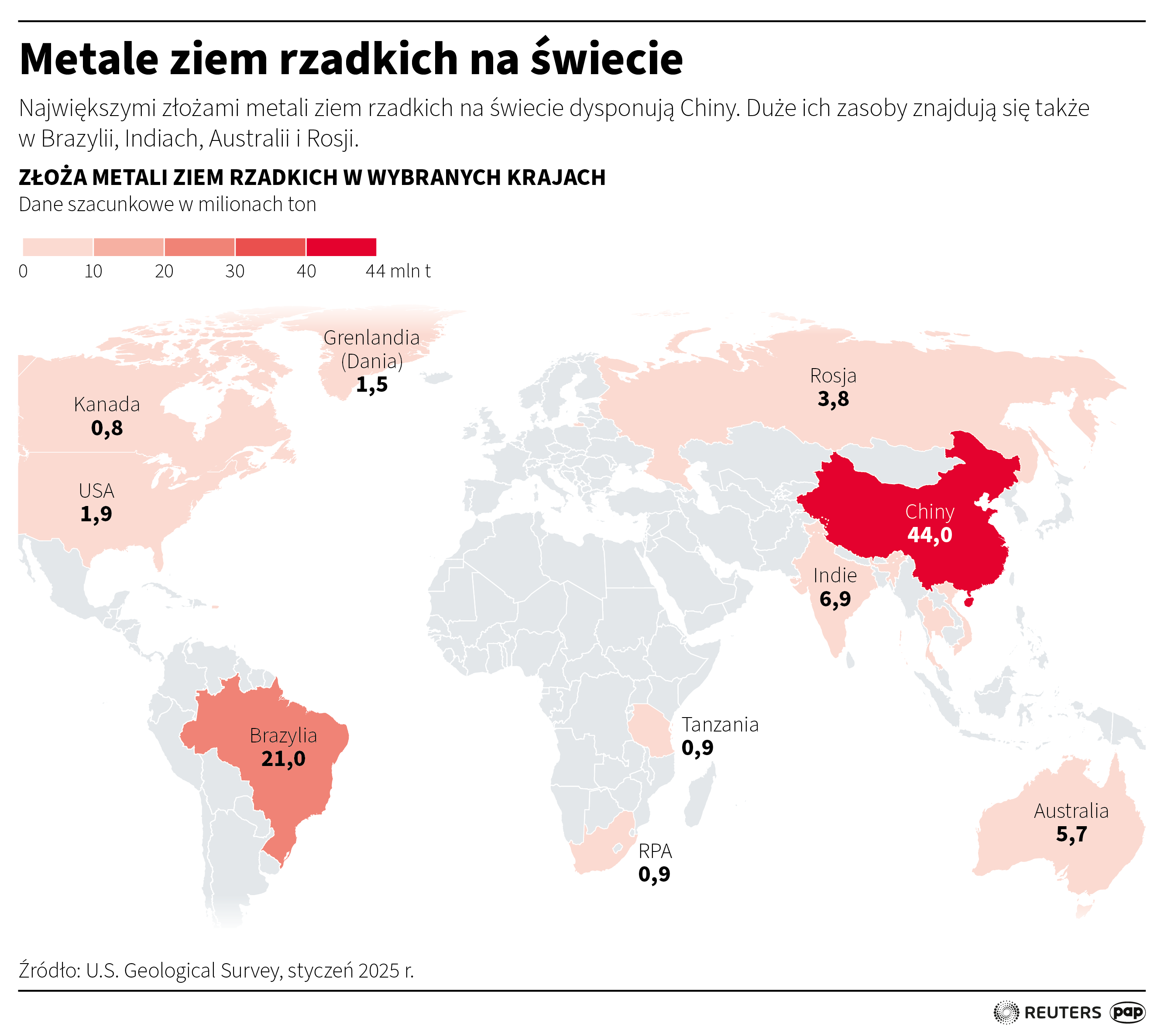 Chiny z największymi na świecie złożami metali ziem rzadkich