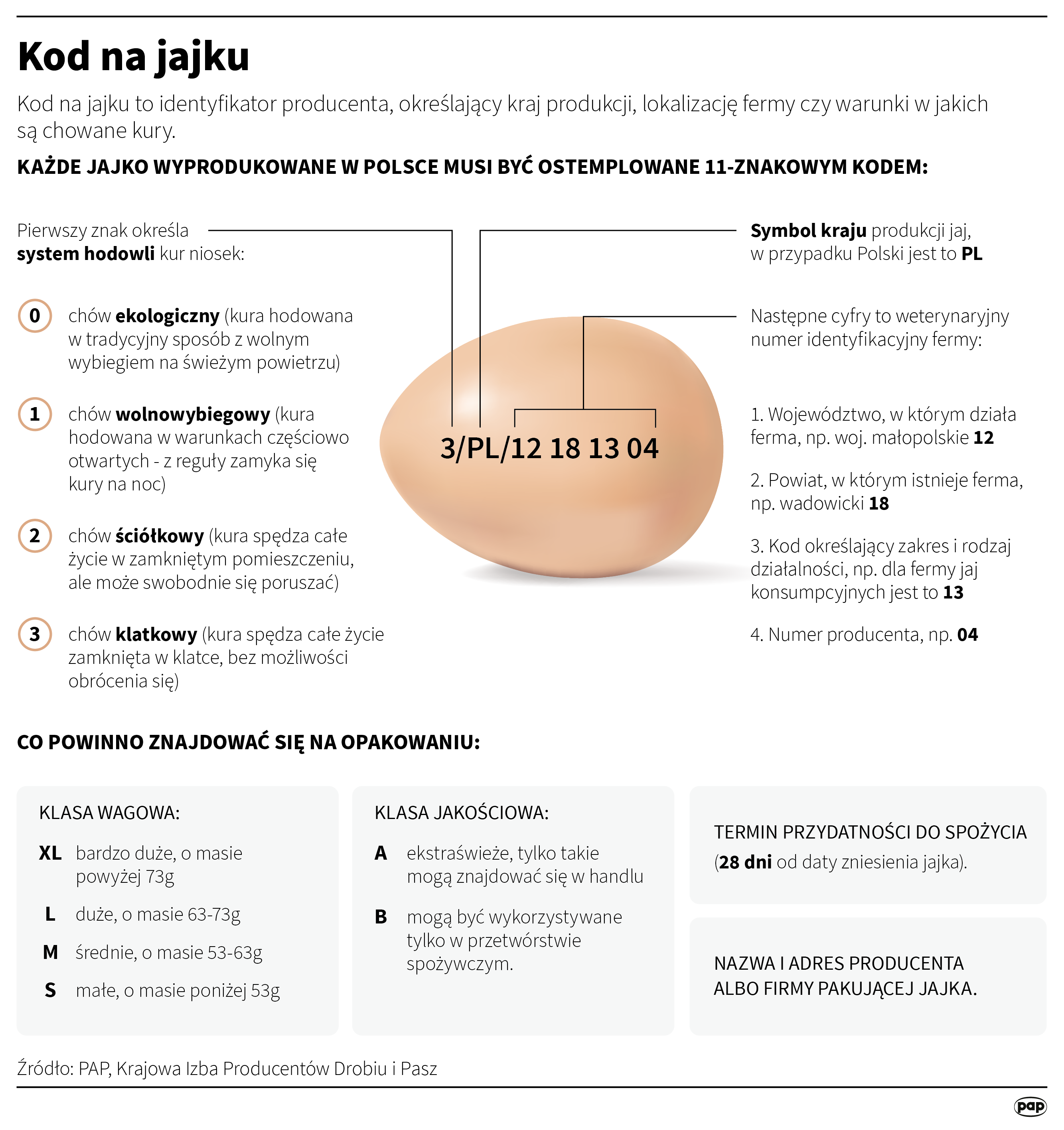 Jak zidentyfikować producenta jaj