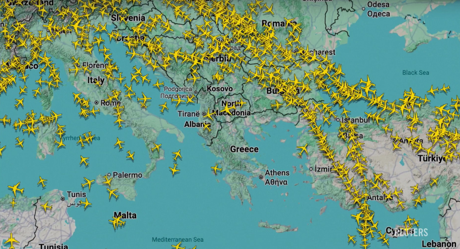 Ruch lotniczy w Grecji wstrzymany