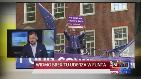 Adamiak: w przypadku twardego brexitu funt będzie się osłabiał