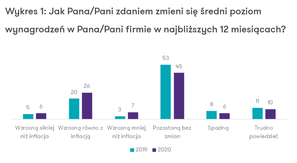 Jak zmienią się wynagrodzenia - ankieta