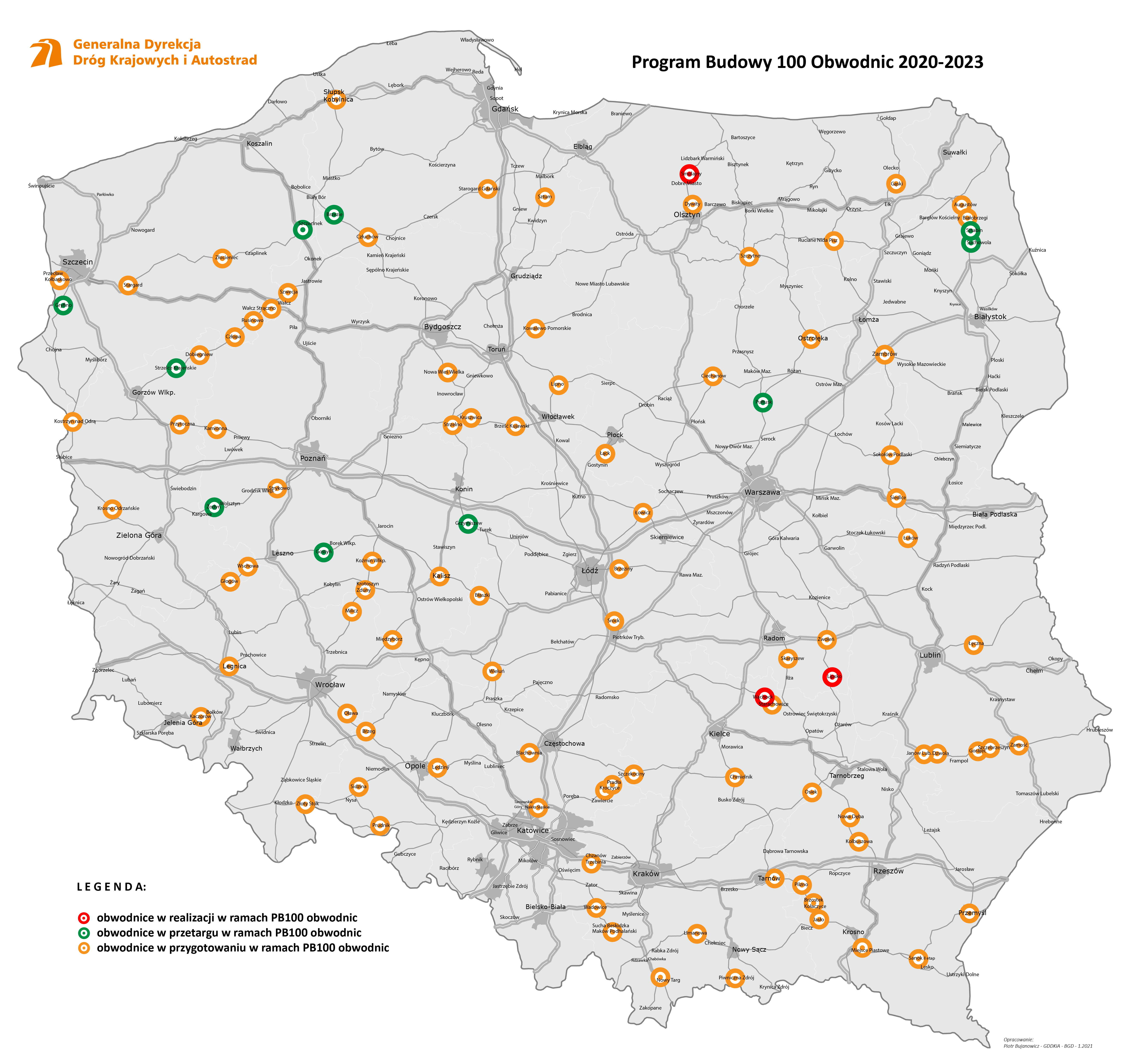 Aktualnie czytasz: Rząd zapowiedział 100 nowych obwodnic. Ile jest w budowie?