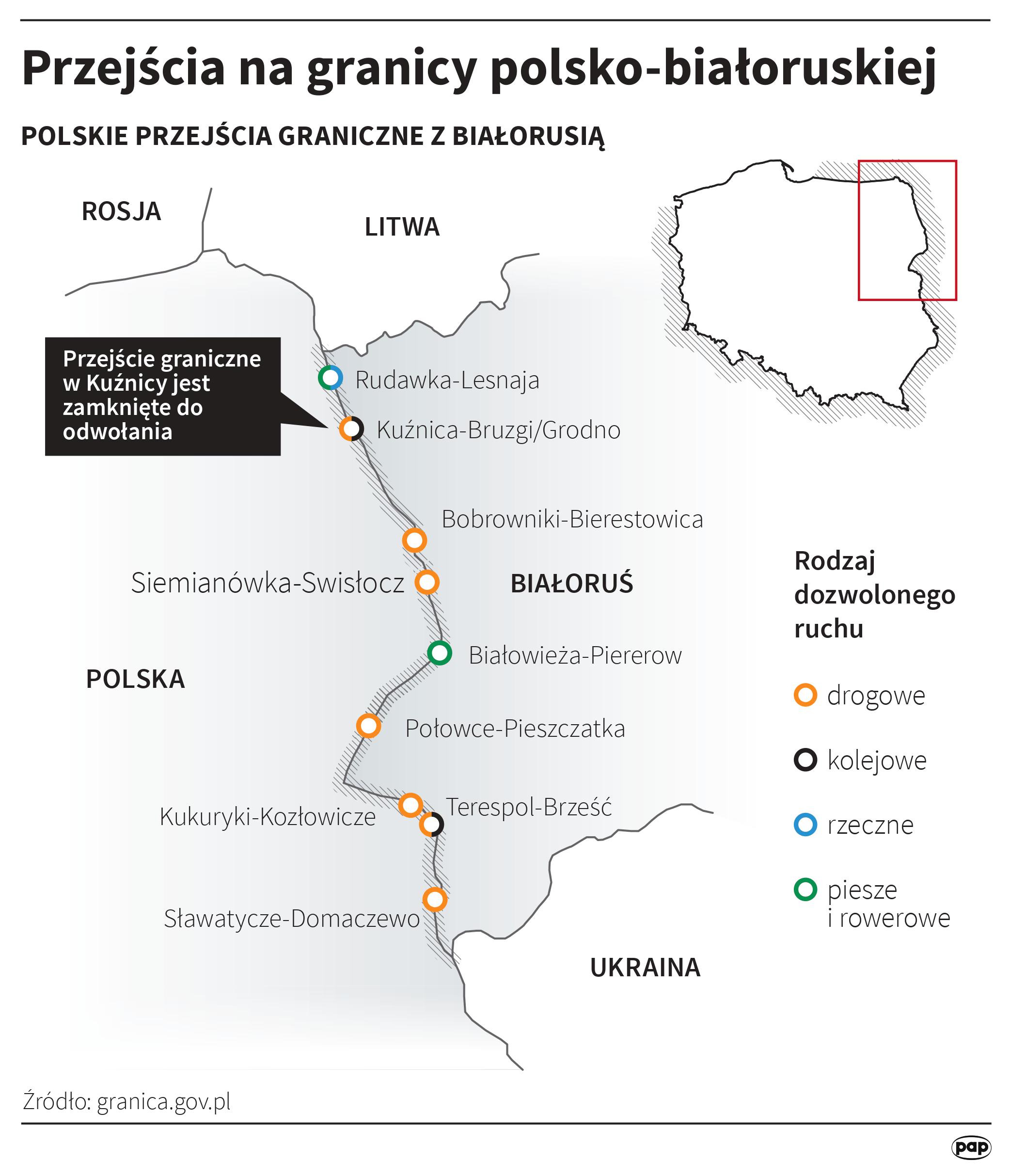 Aktualnie czytasz: Przejścia graniczne z Białorusią. W Bobrownikach czas oczekiwania skrócił się o kilkanaście godzin