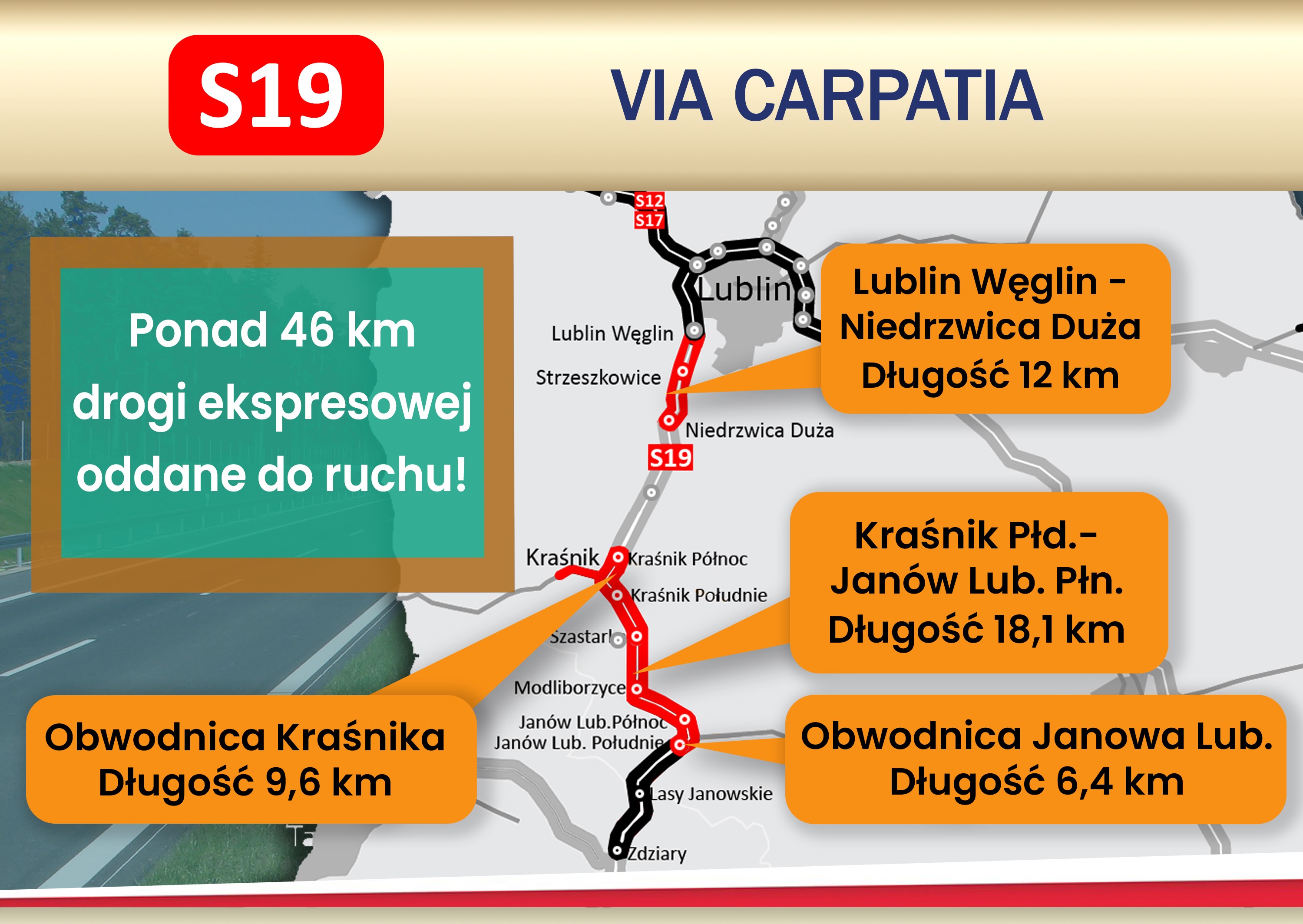 Aktualnie czytasz: Cztery odcinki Via Carpatia oddane do użytku. Dwóch wicepremierów i minister na otwarciu