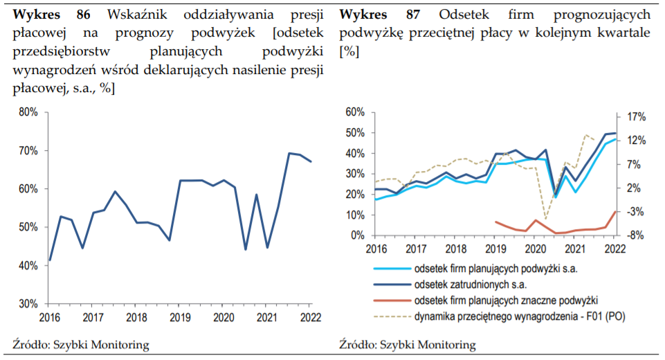 Presja płacowa - badanie NBP