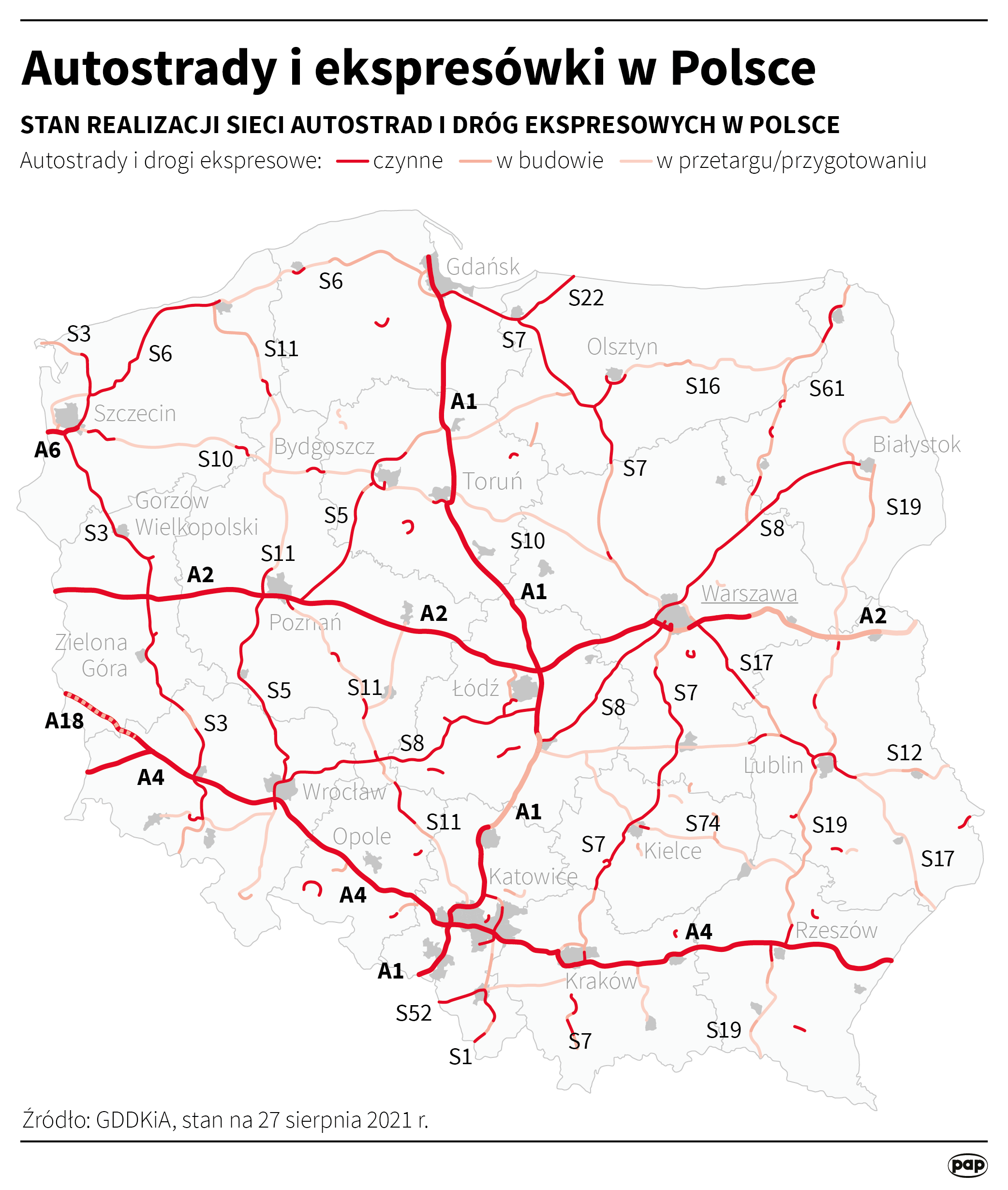 Autostrady i ekspresówki w Polsce