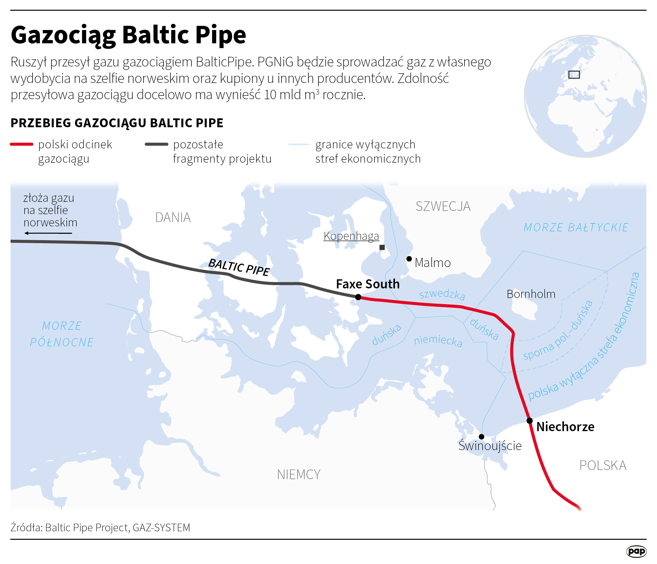Aktualnie czytasz: Polska dłużej poczeka na gaz z Norwegii. Otwarcie terminalu Baltic Pipe przesunięte