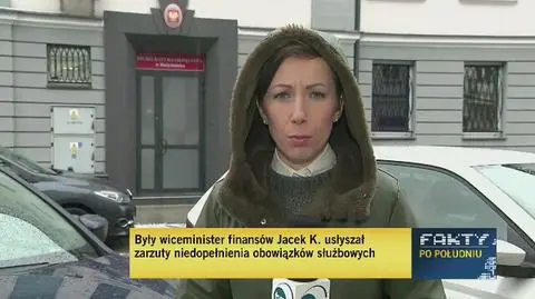 Były wiceminister finansów usłyszał zarzuty