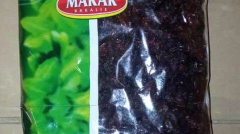 Rodzynki wycofane ze sklepów. Ostrzeżenie