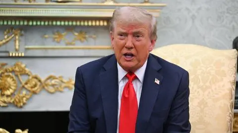 Donald Trump na spotkaniu z Karolem Nawrockim
