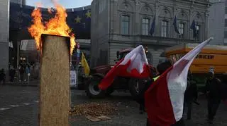Protest rolników w Brukseli