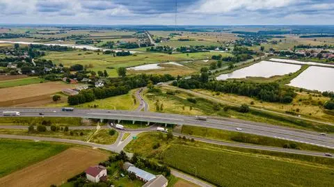 Węzeł Piaski Wschód na skrzyżowaniu S12 z przyszłą S17