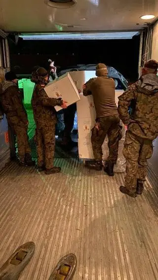 Dostawa żywności do PCK w Kłodzku