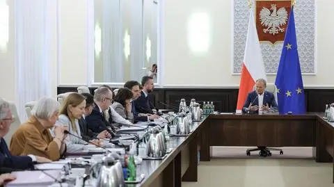 Donald Tusk na posiedzeniu rządu