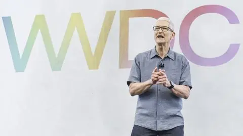 Szef Apple Tim Cook podczas WWDC 2025