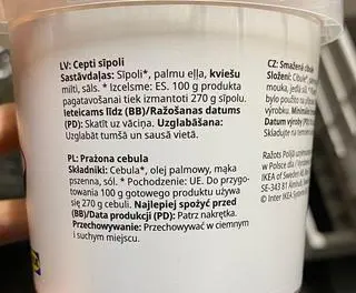 GIS poinformował o wycofaniu ze sklepów prażonej cebuli