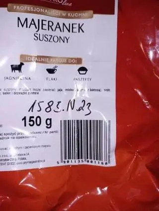 GIS ostrzega przed salmonellą w partii majeranku