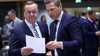 Minister Obrony Niemiec Boris Pistorius (po lewej) i minister obrony Estonii Hanno Pevkur (po prawej)