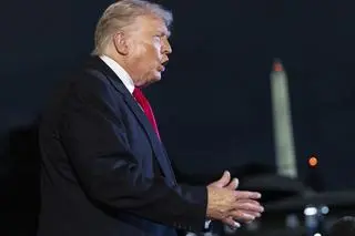 Donald Trump na konferencji prasowej