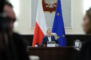 Donald Tusk na posiedzeniu rządu