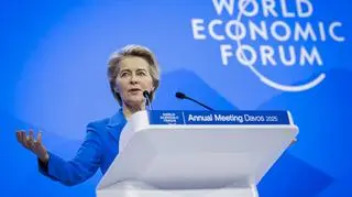 Szefowa Komisji Europejskiej podczas 55. Światowego Forum Ekonomicznego w szwajcarskim Davos w styczniu 2025 roku 