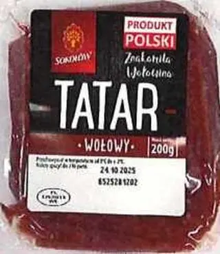 W partii tatara wołowego "Sokołów" wykryto bakterie Escherichia coli