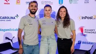 Adam Kszczot, Natalia Bukowiecka i Joanna Jóźwik
