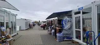Tymczasowe miasteczko przy ul. Marywilskiej
