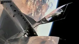 VSS Unity w kosmosie nad Nowym Meksykiem