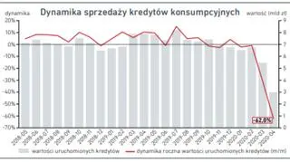 Dynamika sprzedaży kredytów konsumpcyjnych