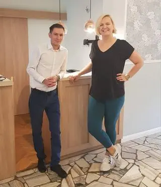 Otylia Jędrzejczak i Kacper Dyląg