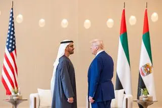 Donald Trump z prezydentem Zjednoczonych Emiratów Arabskich