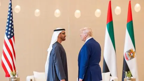 Donald Trump z prezydentem Zjednoczonych Emiratów Arabskich