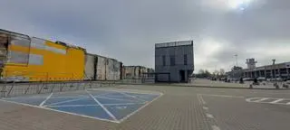 Biuro przy spalonym kompleksie Marywilska 44